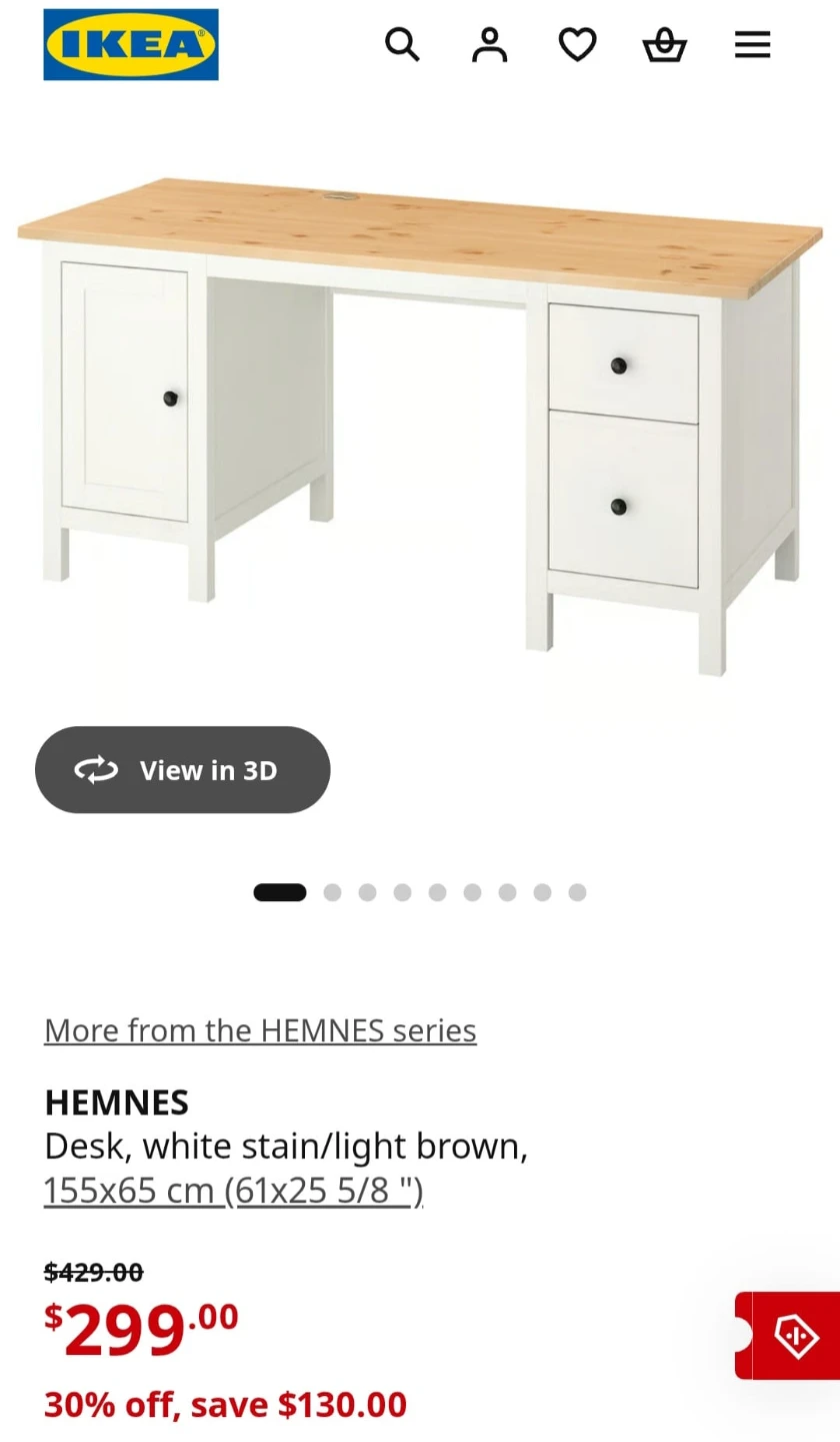‼️Ikea Hemnes Office/Study/Computer Desk‼️ - photo 2