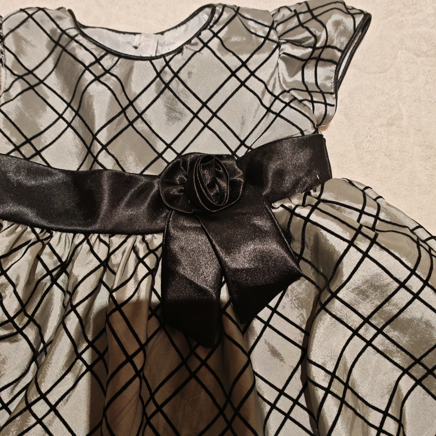 Baby Girl Dress with Bow Detail - photo 3