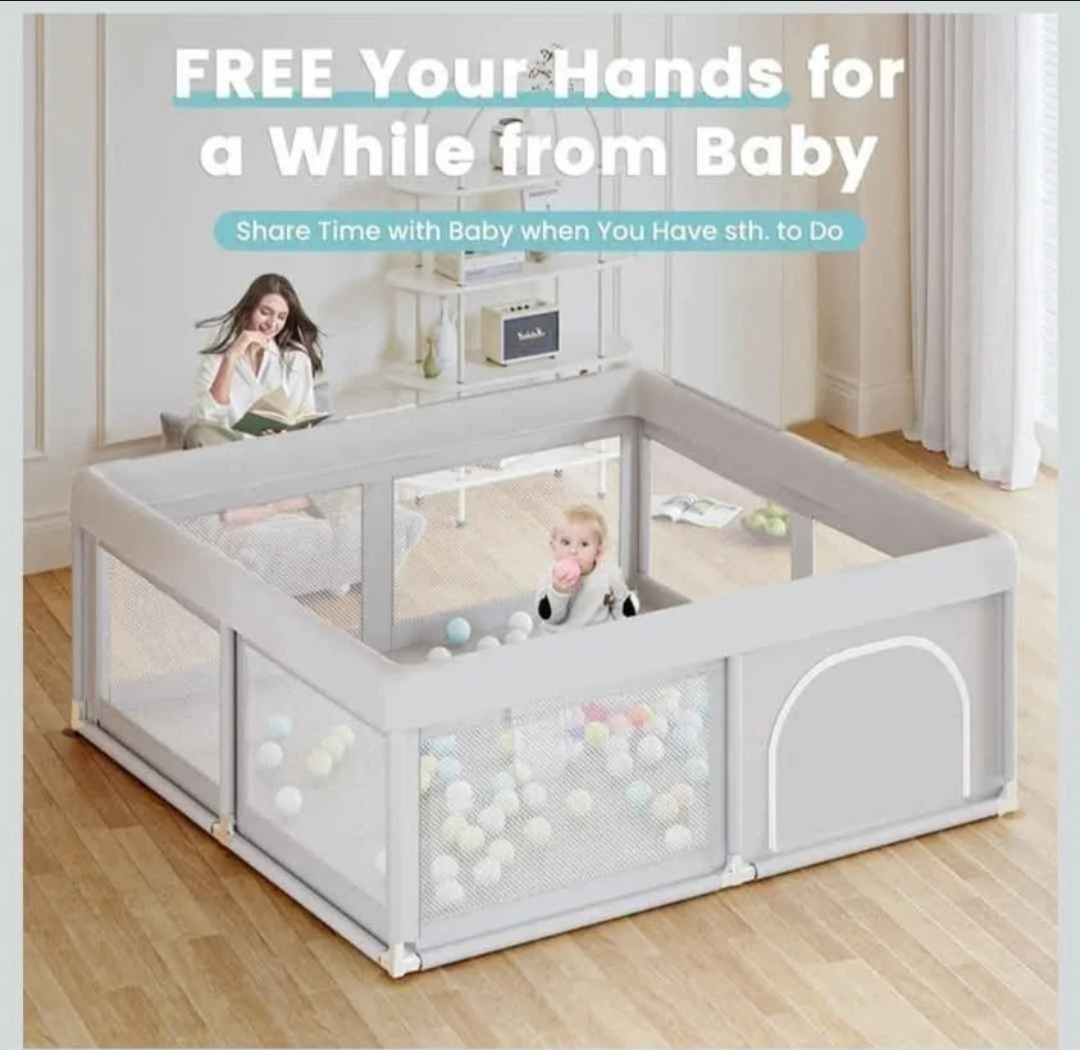 Size 47x47 inches Baby Playpen Play Pens for Babies and ... - photo 3