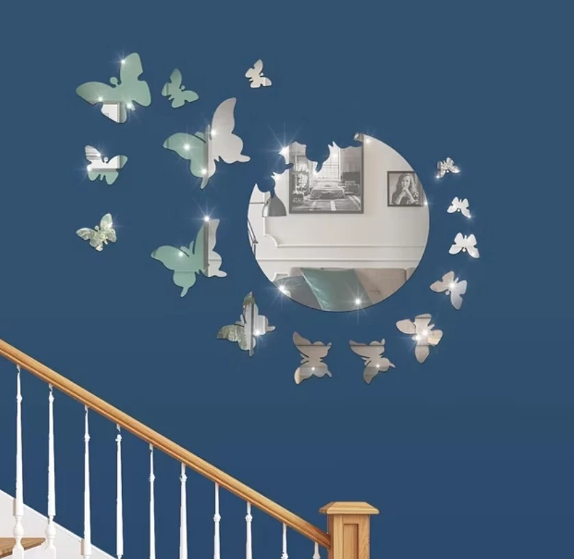 Butterfly Mirror Wall Decals