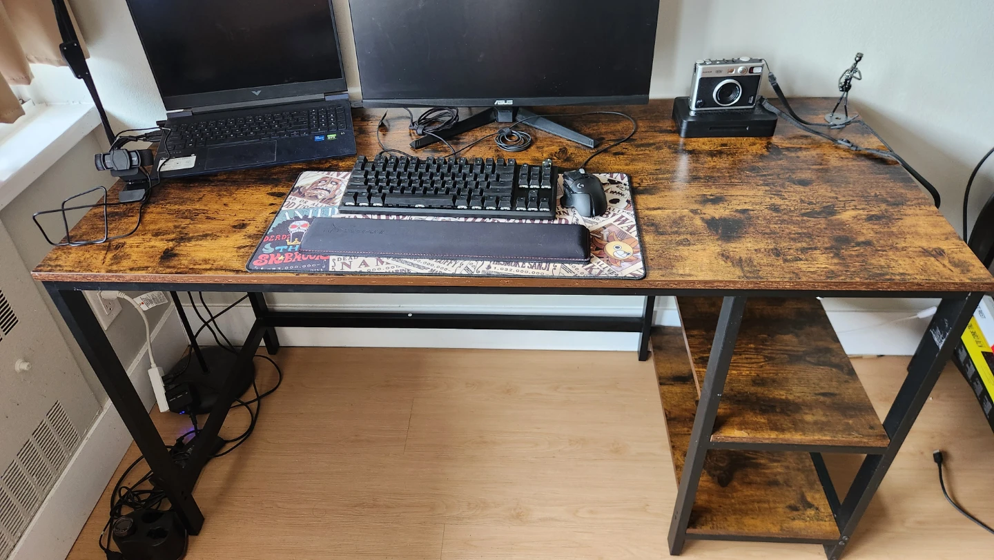 Rustic Computer Desk with Storage OBO
