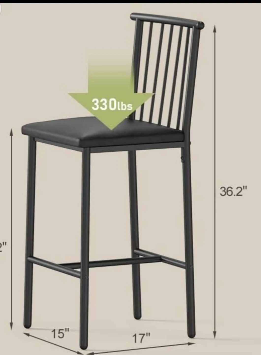 Black Bar Stool - Need to be gone - Price negotiable