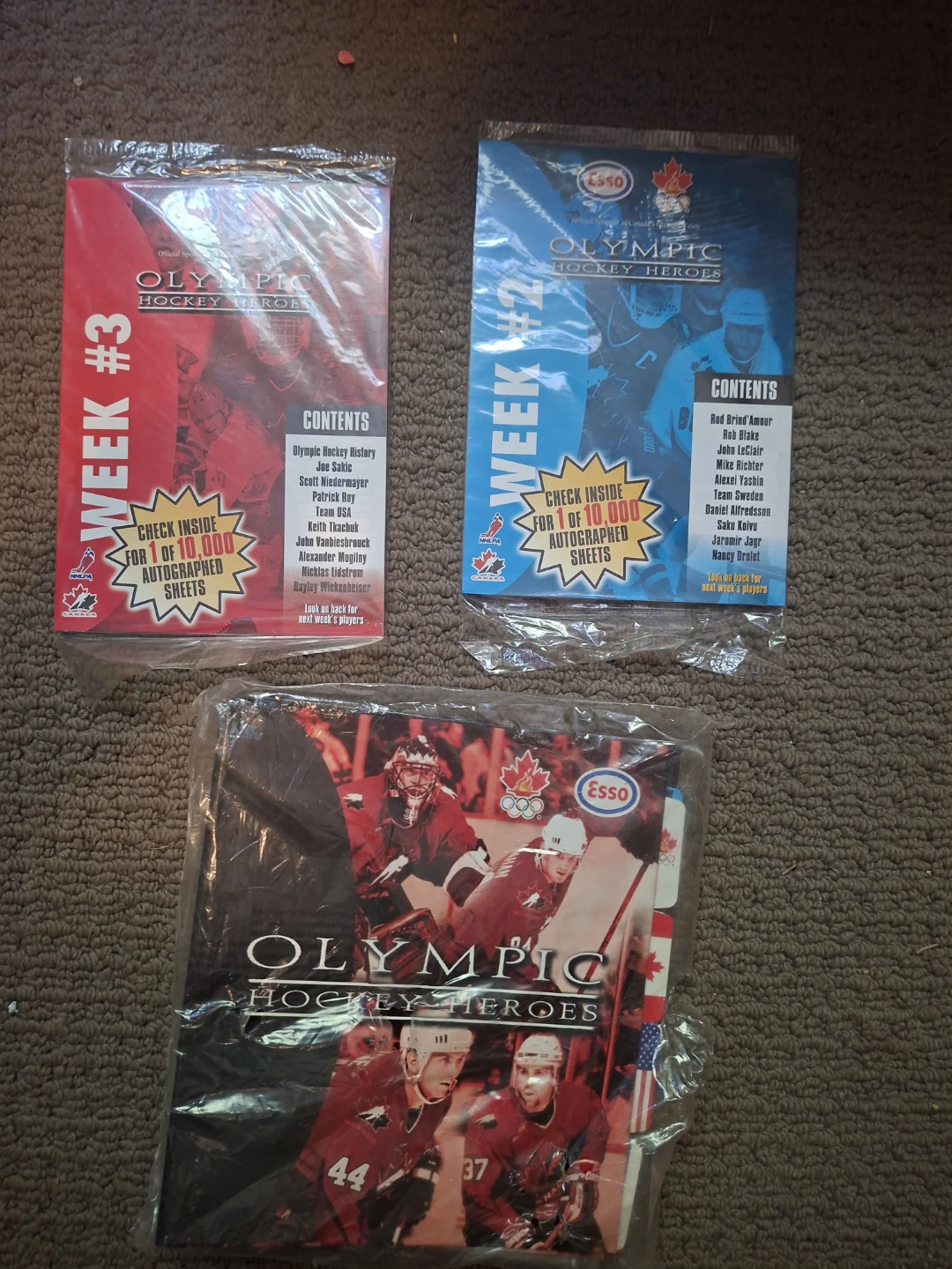 Olympic Hockey Heroes Trading Card Packs in Original Packaging