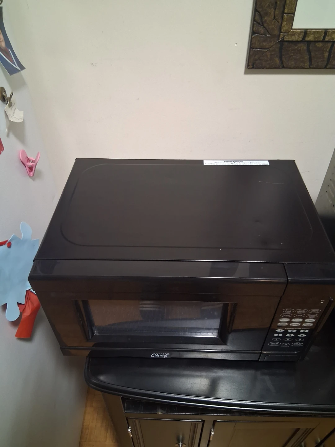 Black Chef Microwave - photo 4