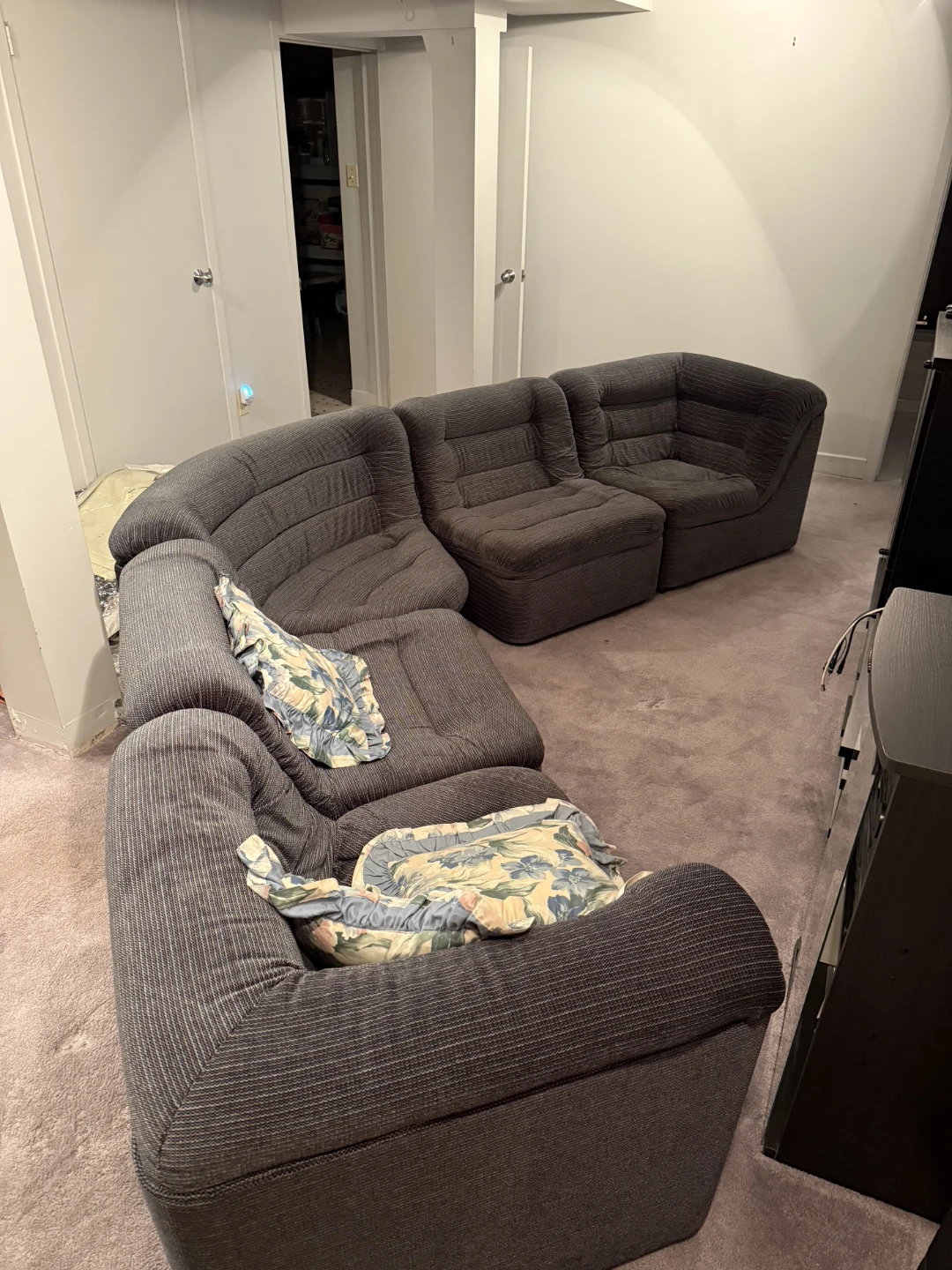 Dark Grey Sectional Sofa