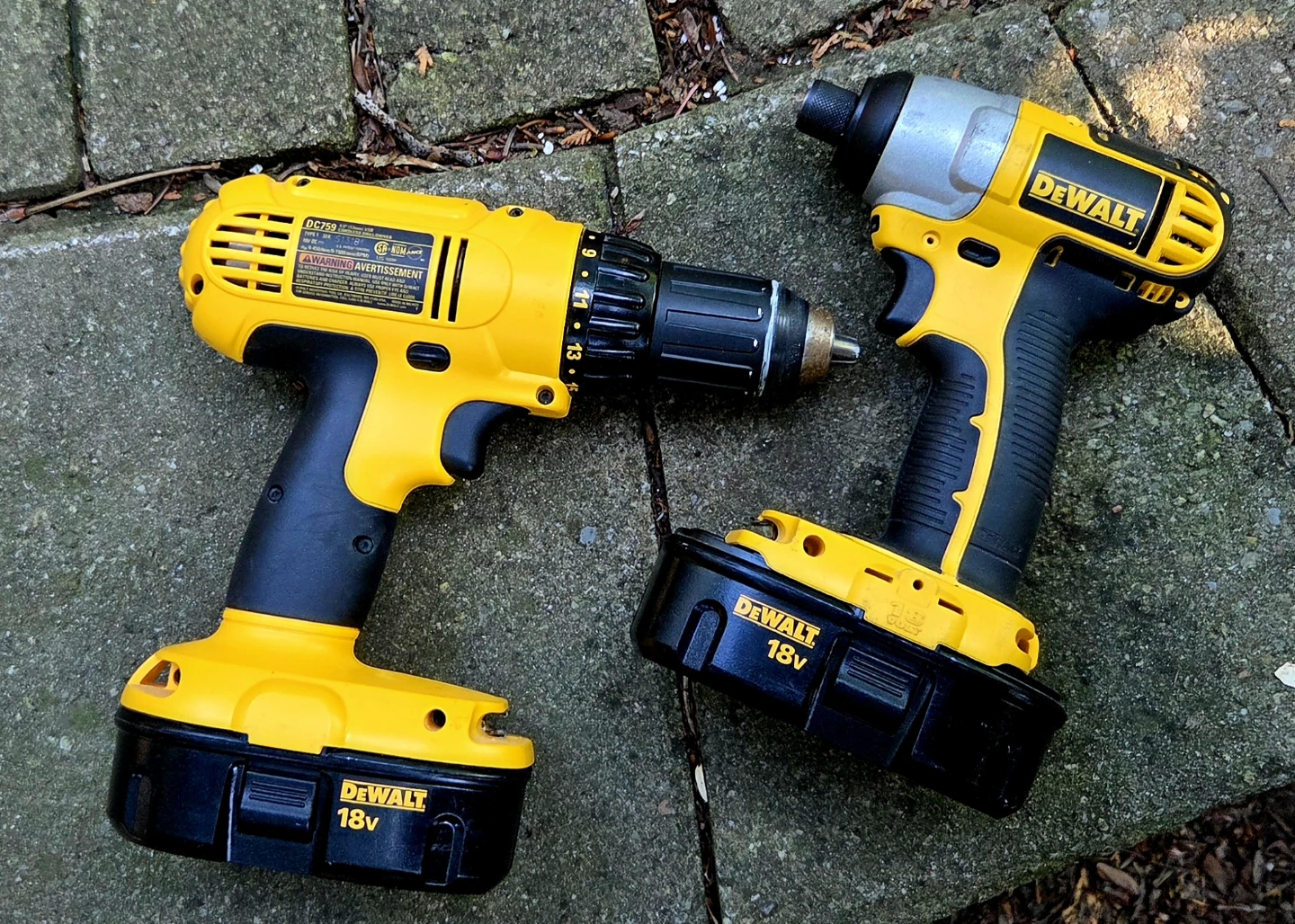 DeWalt Drill Impact Gun and Battery Charger