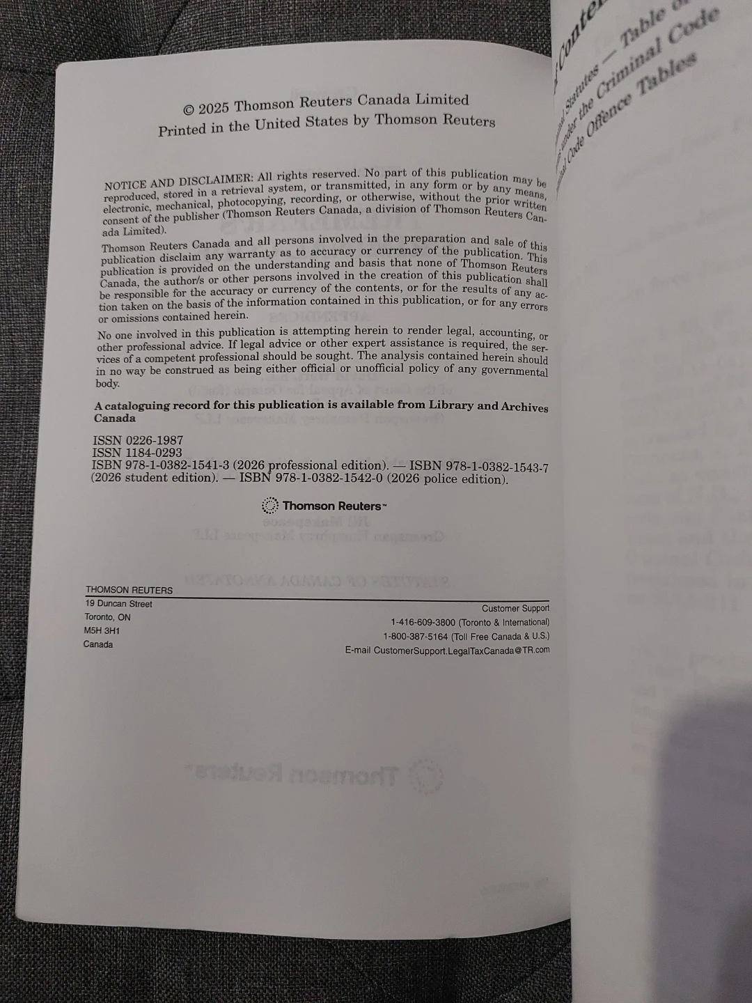 Tremeear's Criminal Code Appendices 2026 Annotated - photo 3