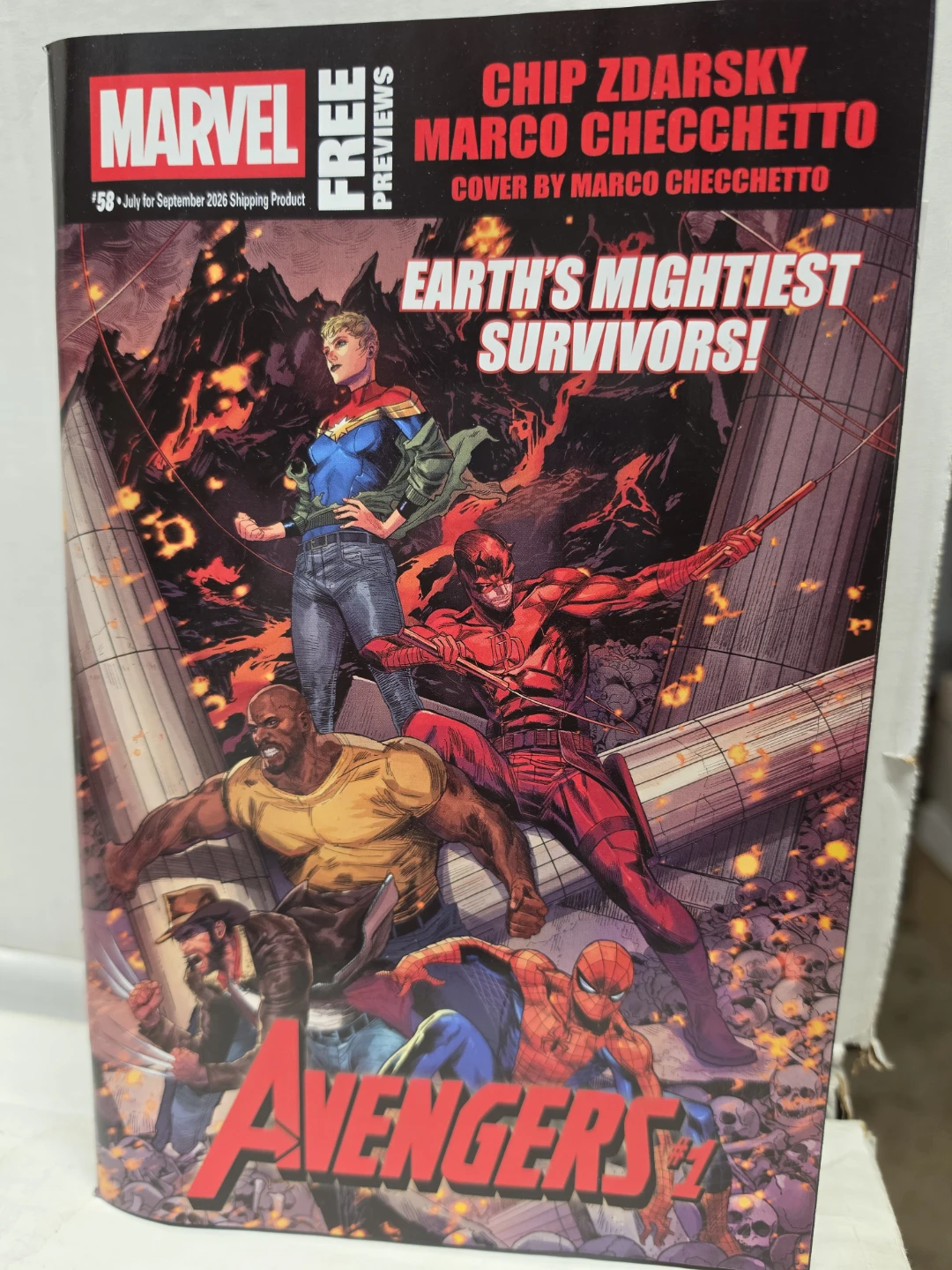 Marvel Free Previews Avengers Comic - July 2026 Shipping