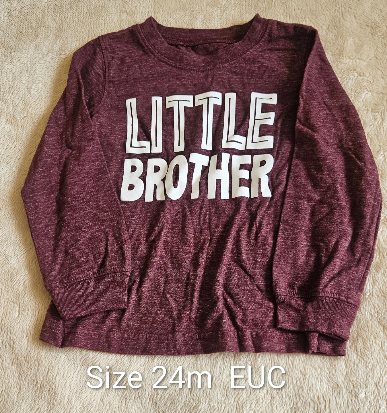 Toddler Little Brother Long Sleeve Shirt Size 24m