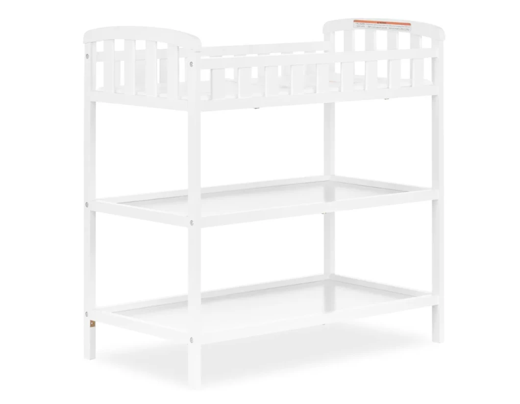 White Changing Table with shelves