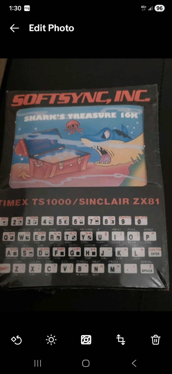 Softsync Inc. Shark's Treasure 16K for Timex TS1000