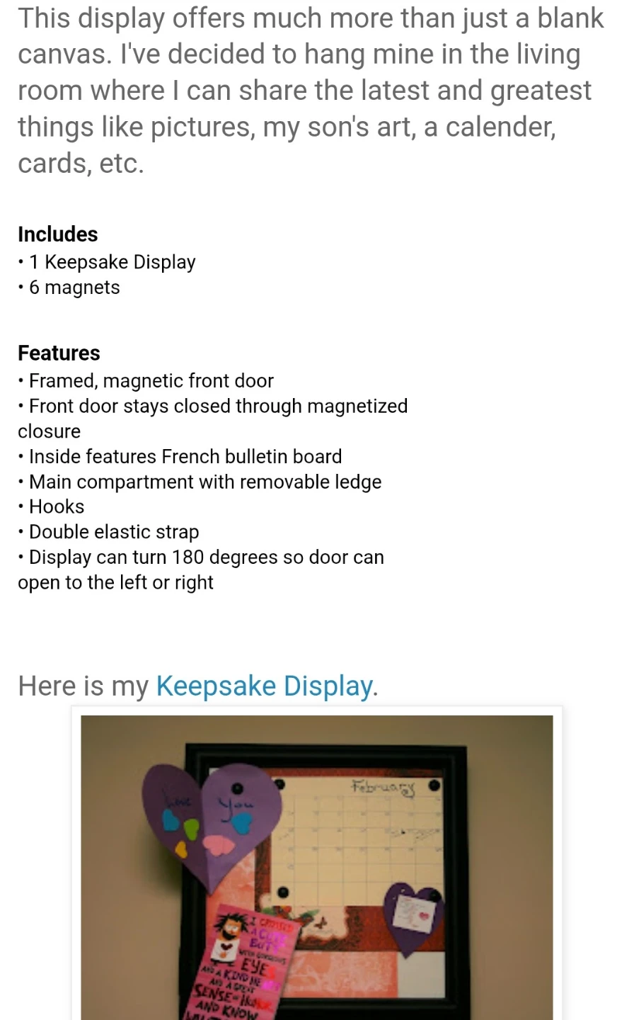 Creative Memories Keepsake Display Shadow Box - photo 2