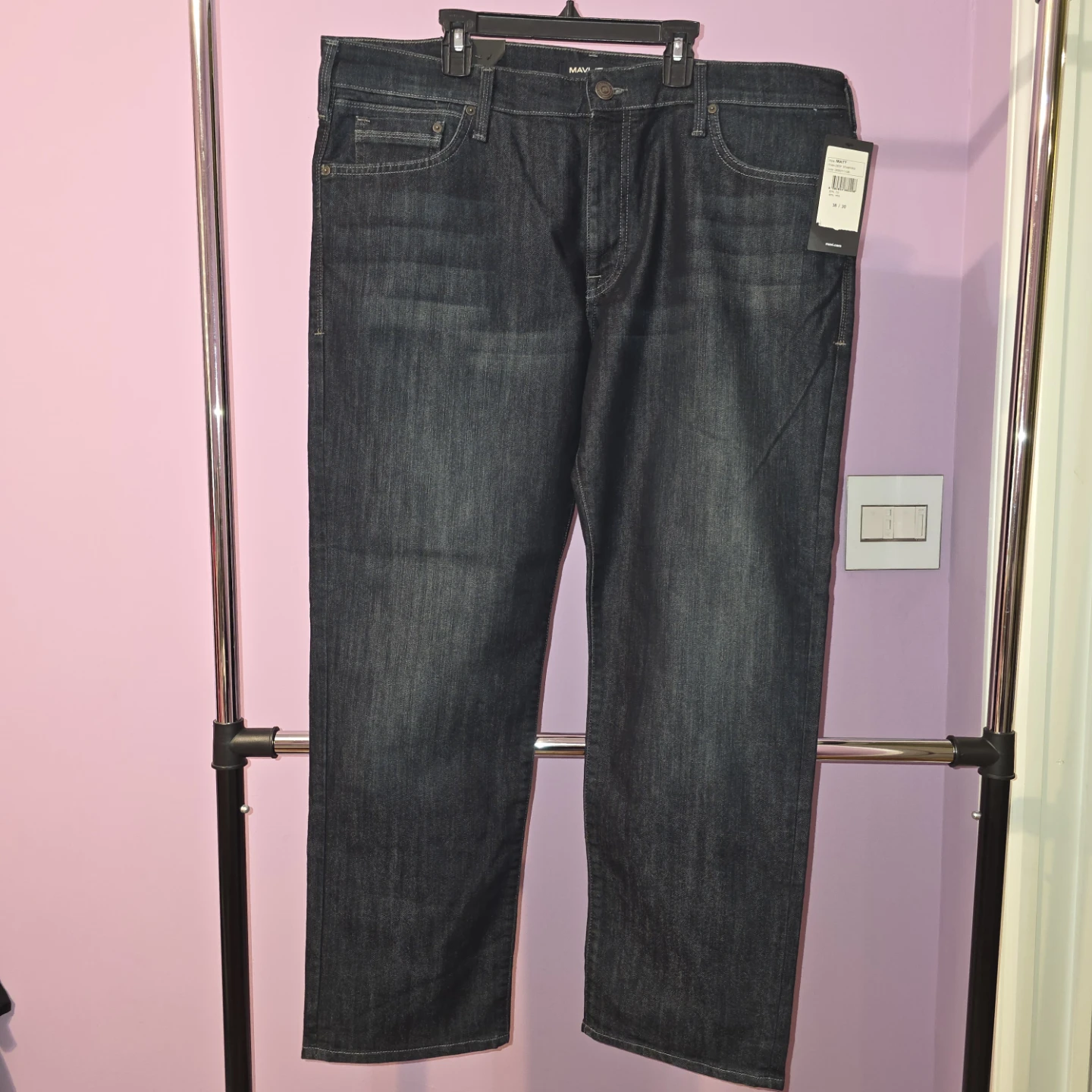 Mavi Matt Relaxed Straight Leg Jeans W38 L30 - photo 2