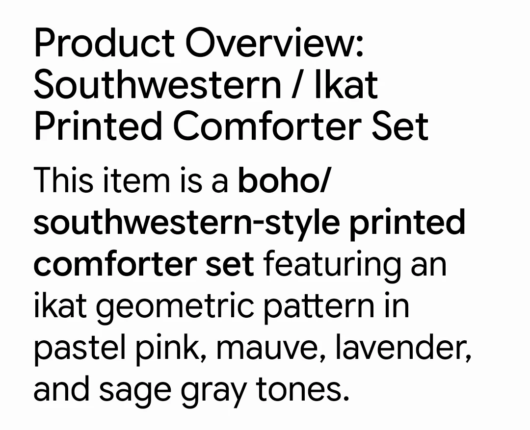 Southwestern Ikat Printed Comforter Set - photo 2