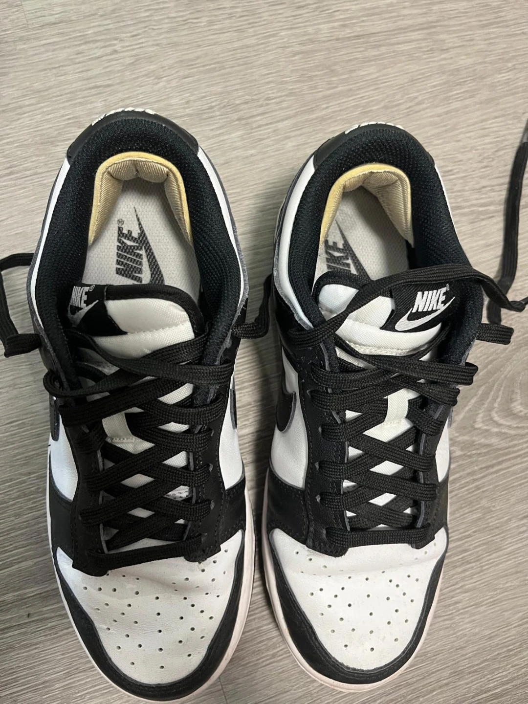 Nike Dunk Low White Black Sneakers - photo 3