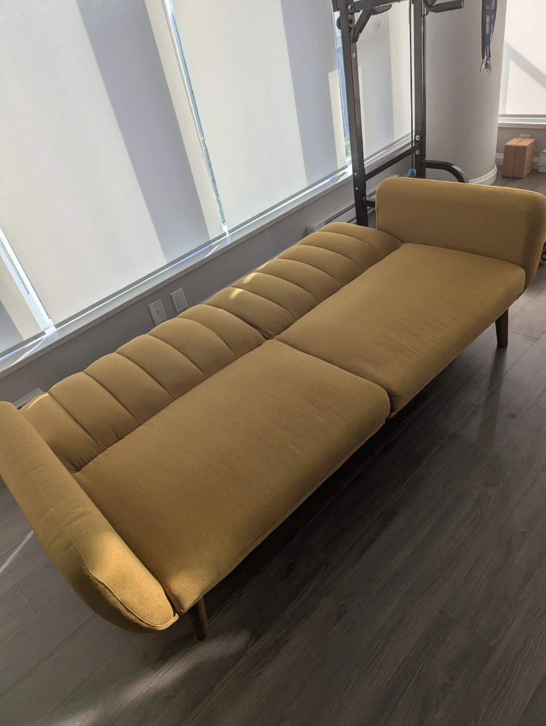 Wayfair Novogratz Brittany Convertible Sofa – Mustard Yellow - photo 4