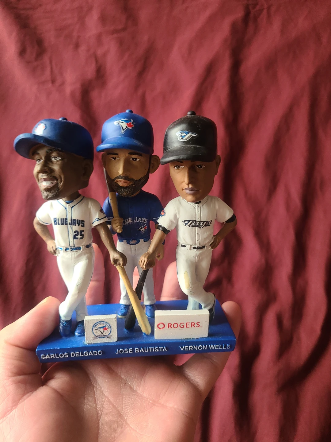 Toronto Blue Jays Bobblehead  -  Delgado, Bautista, Vernon Wells - photo 3