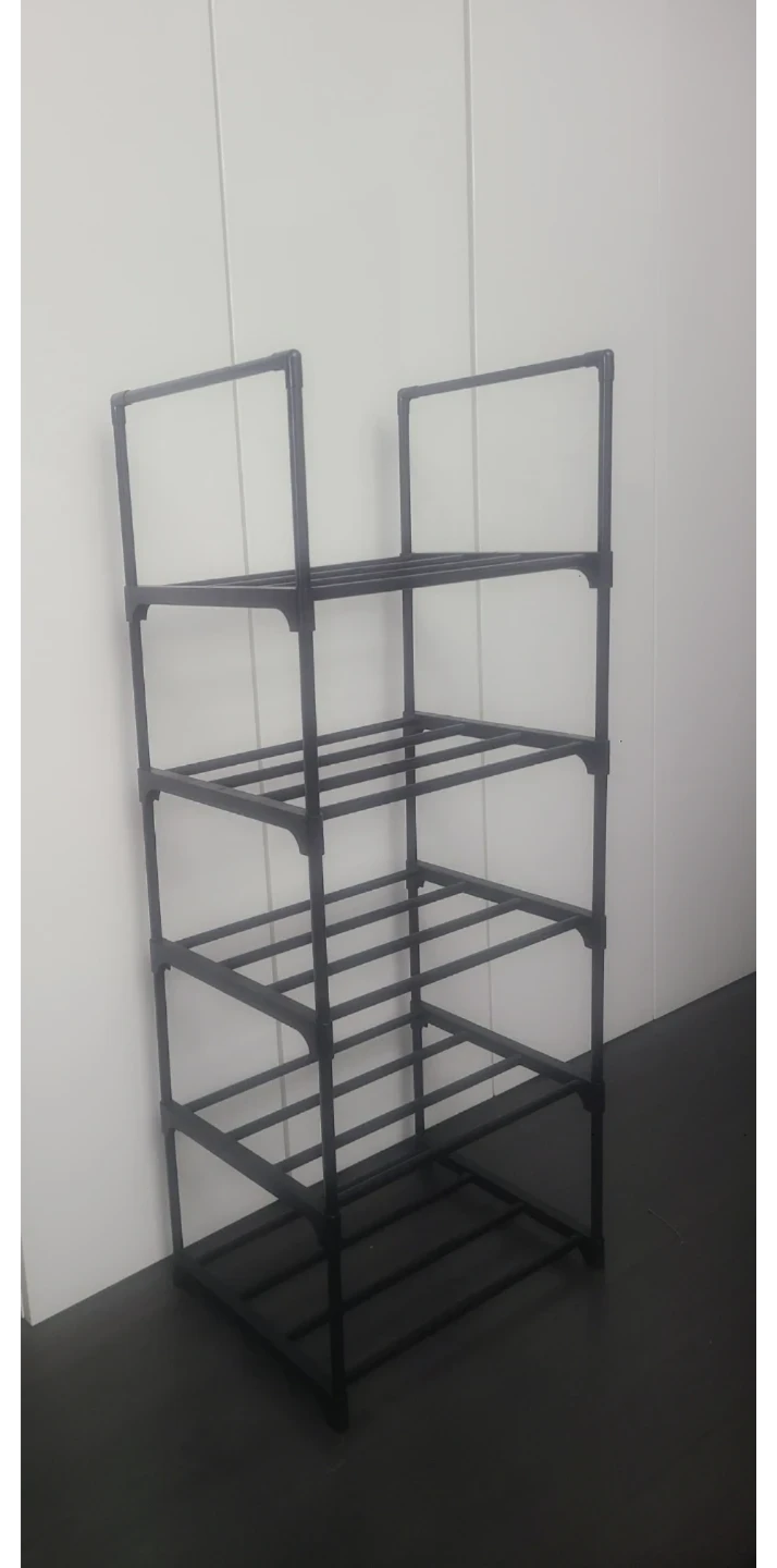 Black 5-Tier Shoe Rack
