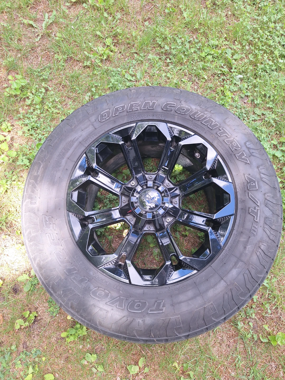 Toyo Open Country A/T Tire with Black Rim