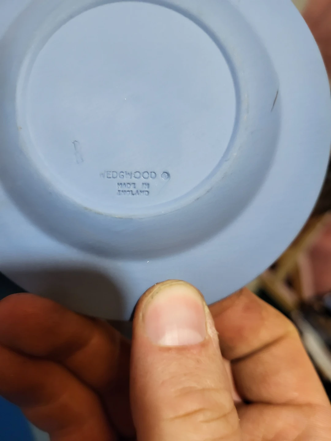 Wedgwood Jasperware Blue Ashtray and Dish - photo 4