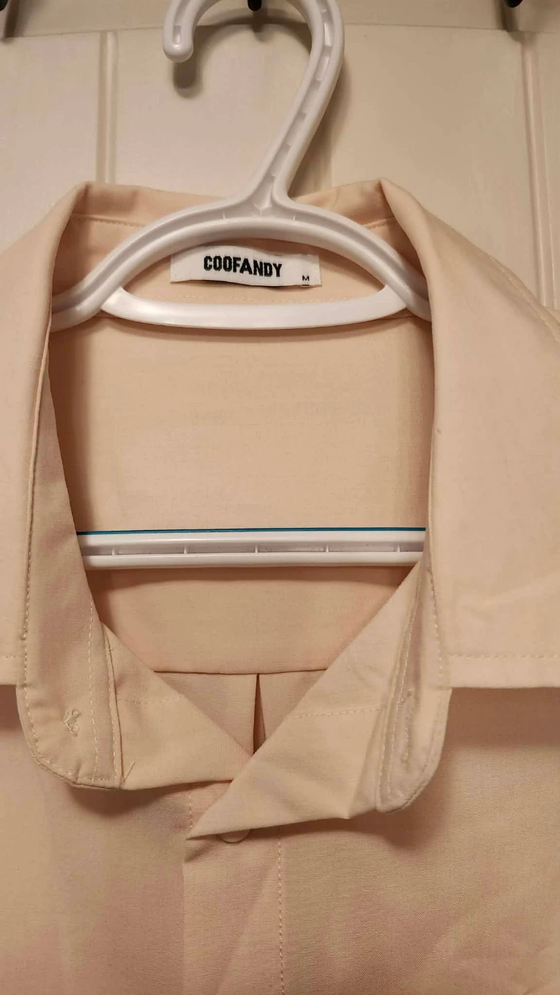 COOFANDY Long Sleeve Button-Up Shirt - Size M - photo 2