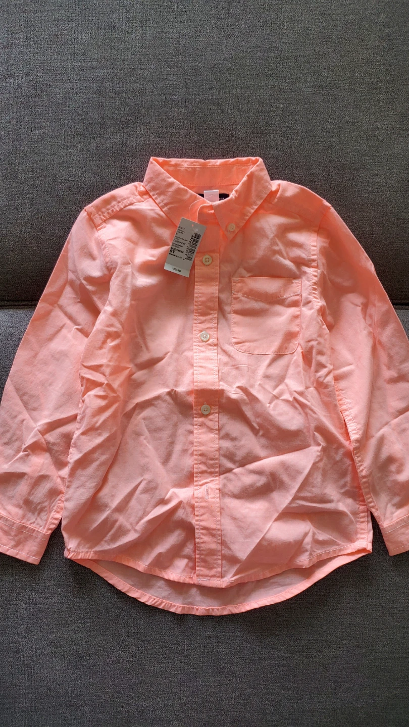 BoysPants & Coral Button-Up Shirt Set - photo 3