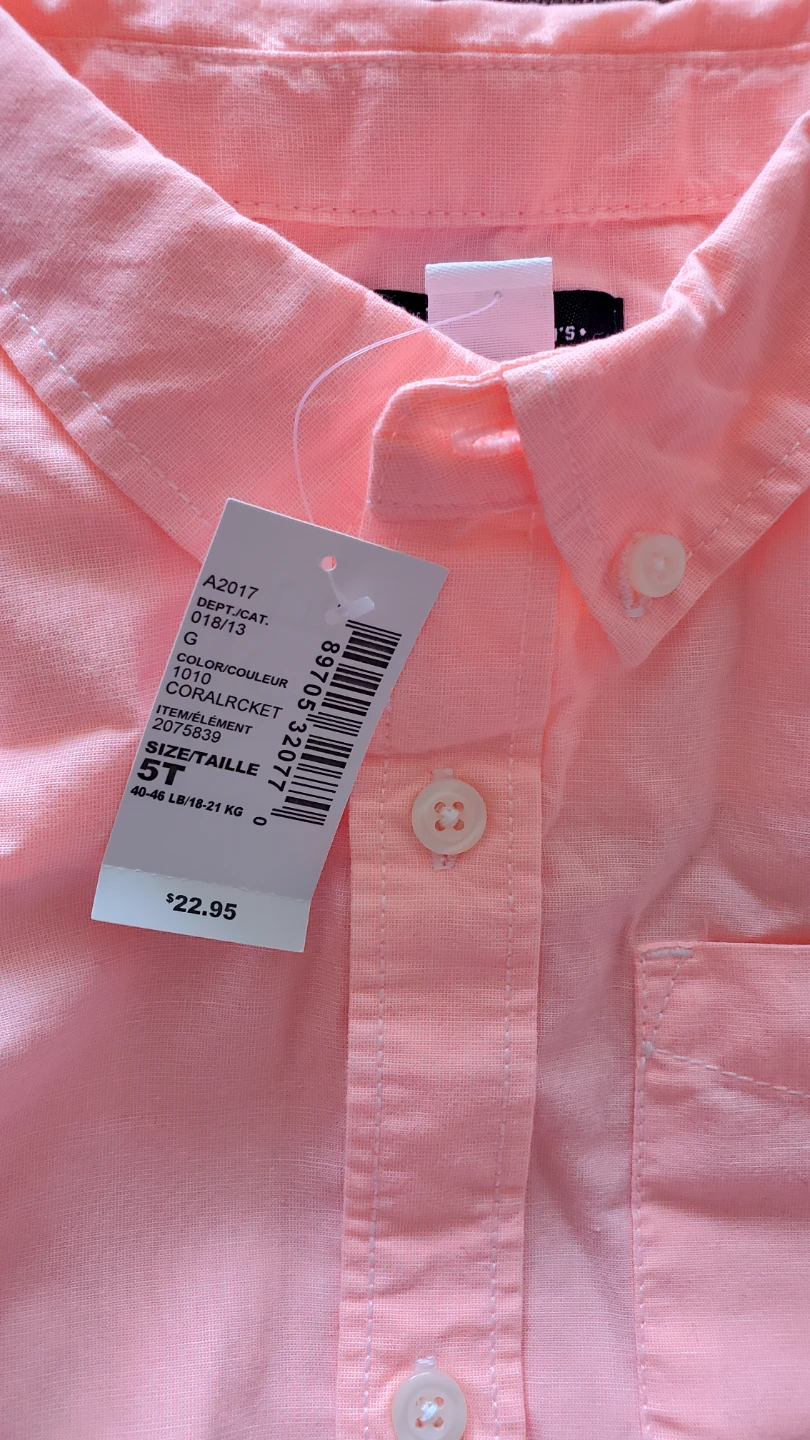 BoysPants & Coral Button-Up Shirt Set - photo 4