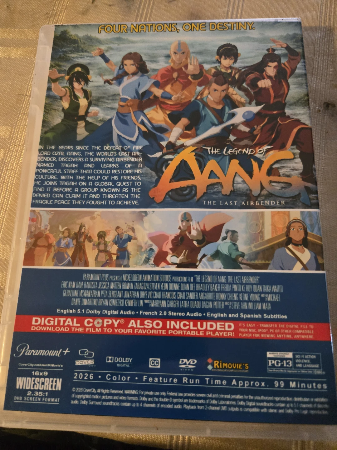 The Legend of Aang: The Last Airbender DVD - photo 2