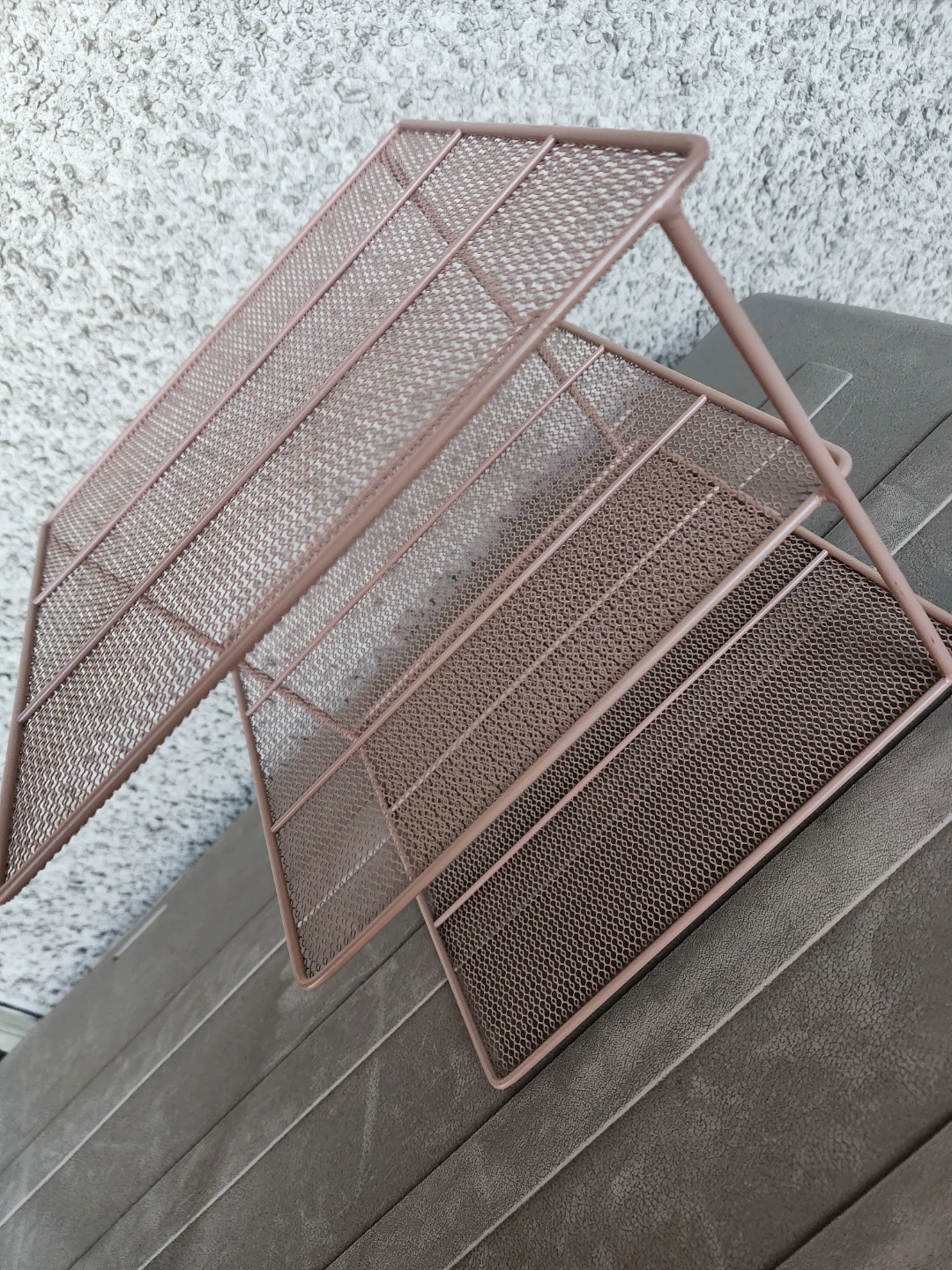 Pink Mesh 3-Tier Shelf Unit - photo 2