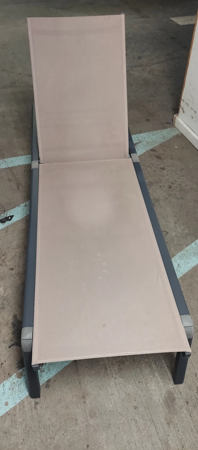Tan Outdoor Chaise Lounge Chair