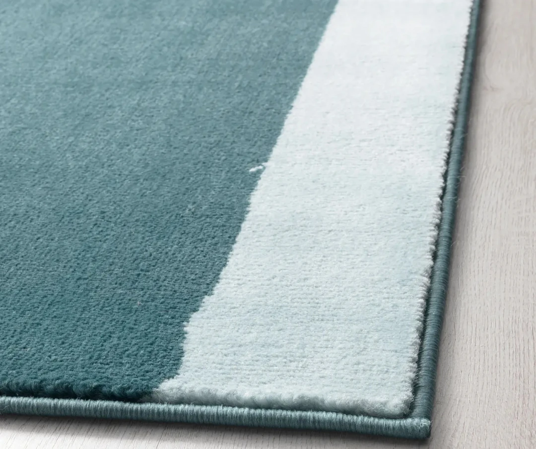 Ikea Blue and Cyan Area Rug