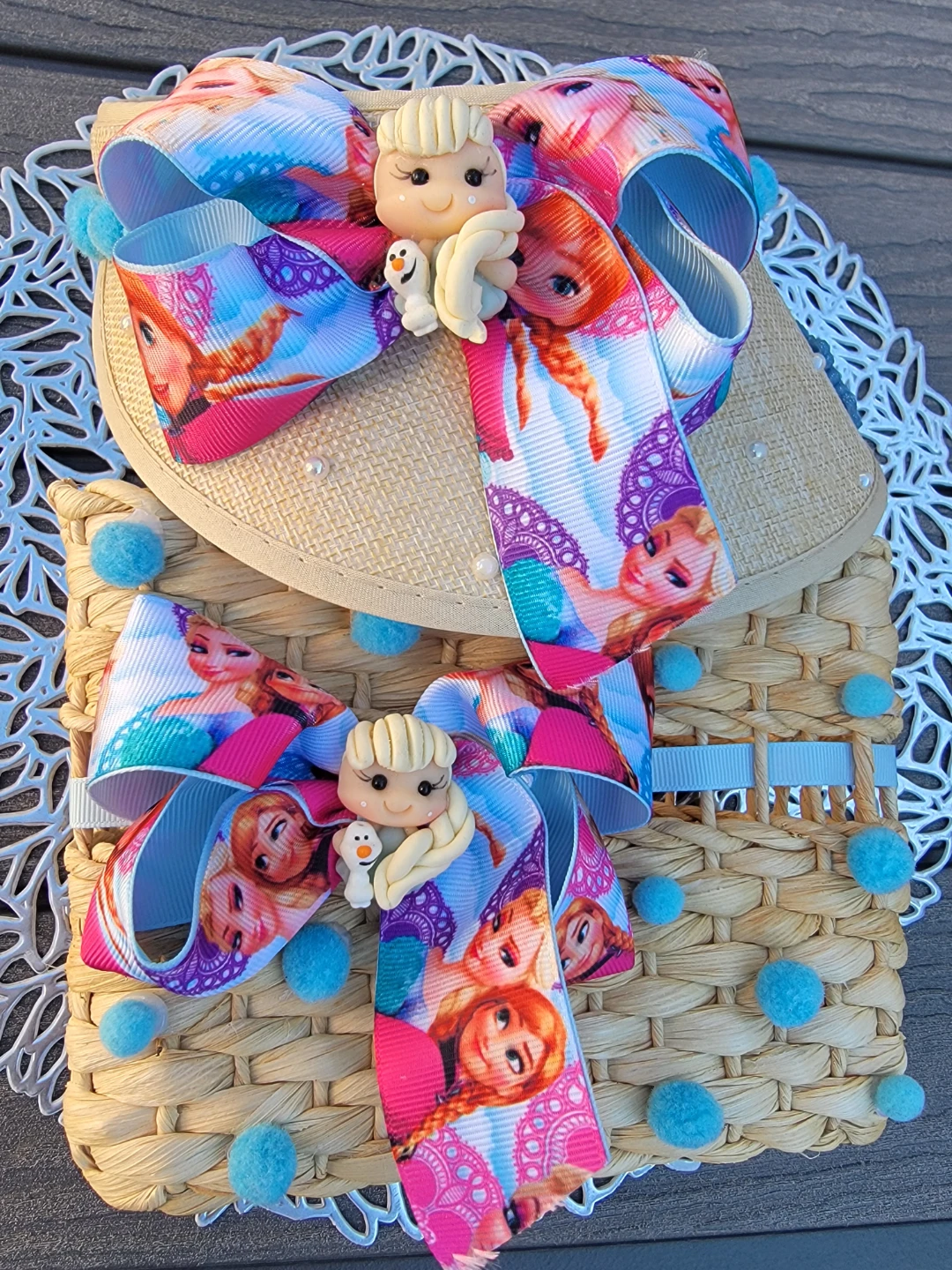 Handmade Disney Frozen & Unicorn Hat & bag