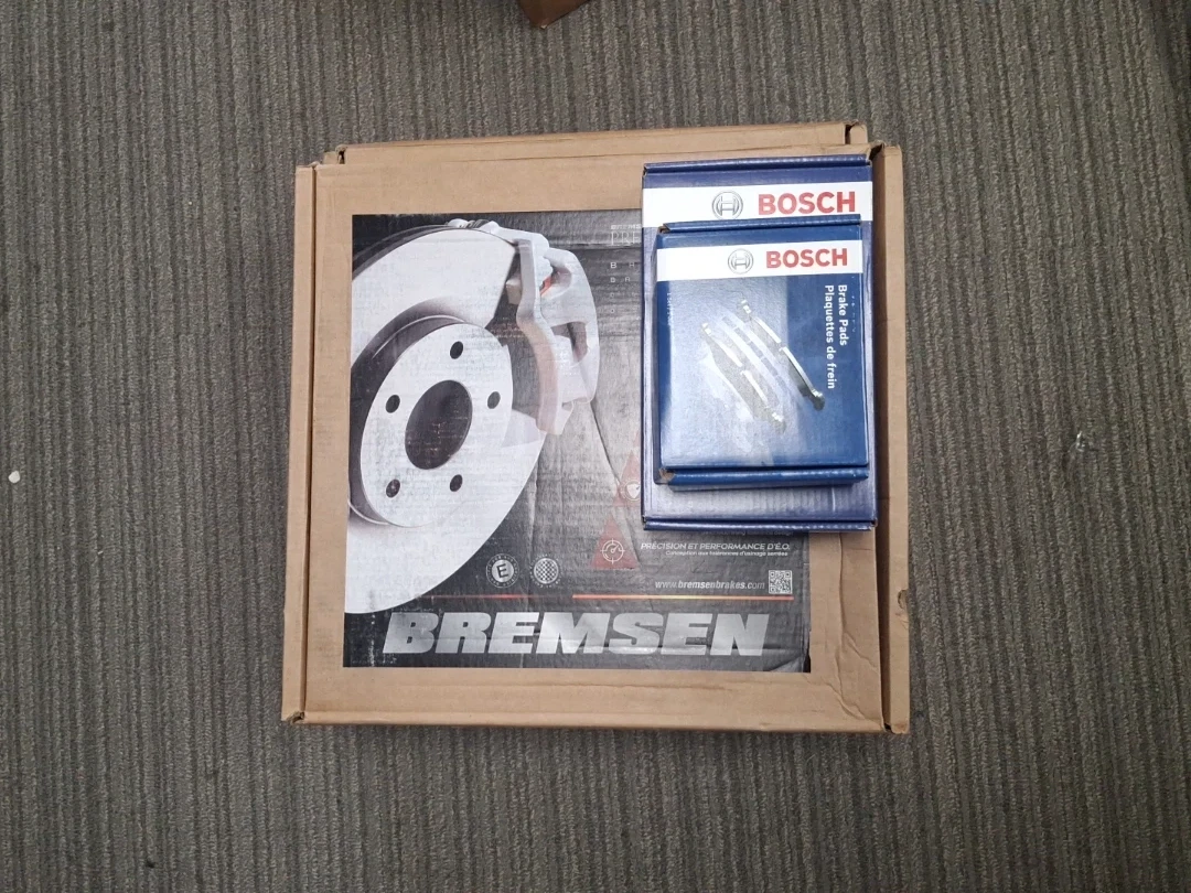 Bosch Brake Pads and Brembo Brake Rotor