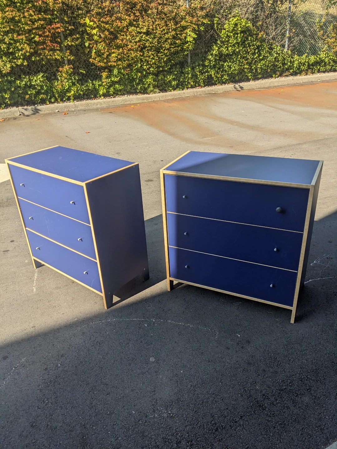 Blue 3-Drawer Dresser Ikea 30x27x17 inches delivery available - photo 4