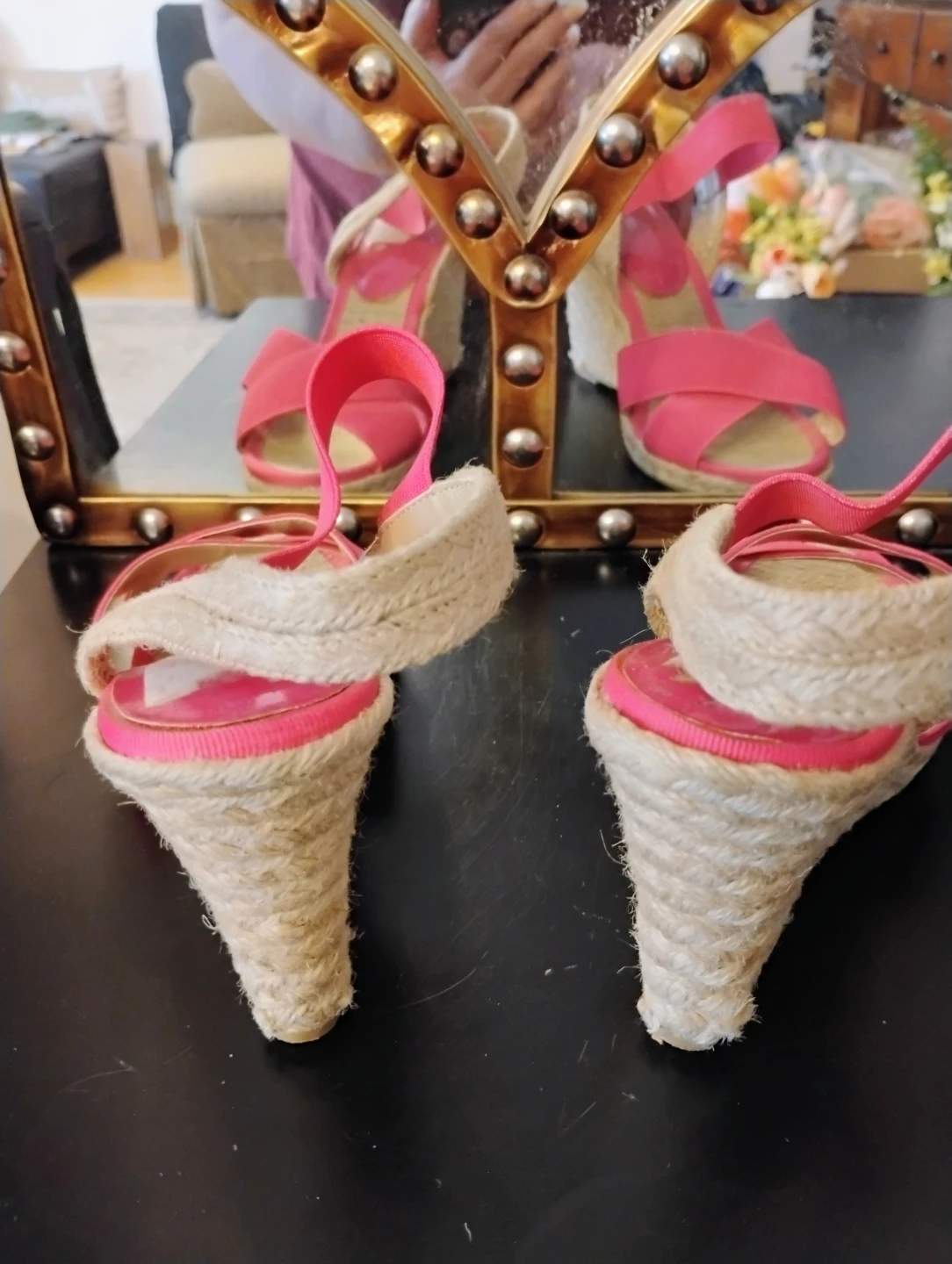 Apt. 9 Pink Espadrille Wedge Sandals - photo 2
