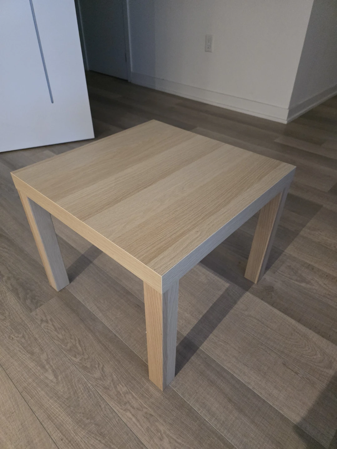 Light Wood Square Coffee Table