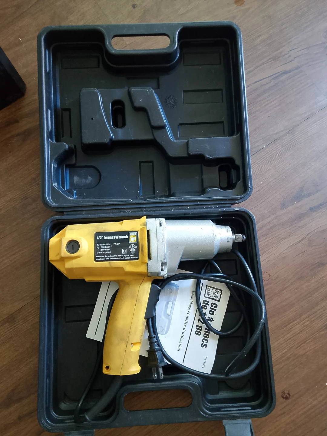 Power Fist 1/2" Impact Wrench with Case