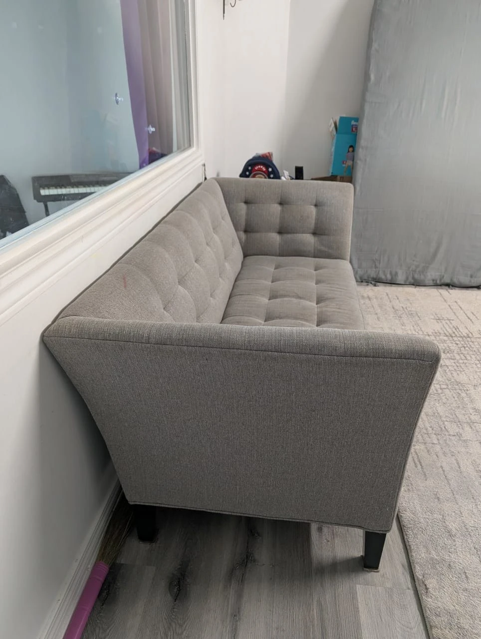 Grey Tufted Loveseat - IKEA