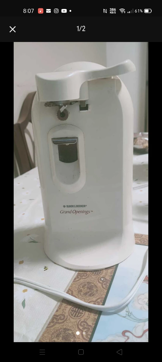 Black & Decker "Grand Openings" Electric Can Opener