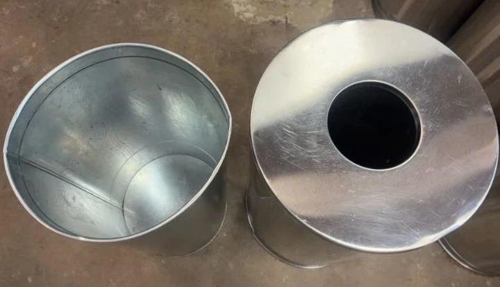 Stainless Steel Trash Can with Lid - photo 3