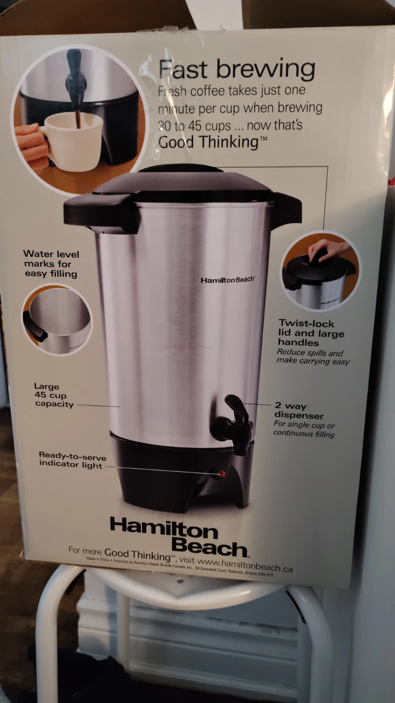 Hamilton Beach Coffee Urn - 45 Cup Capacity - photo 2