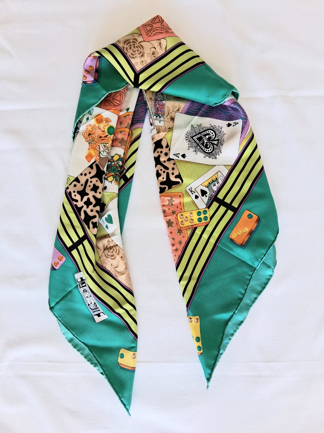 100% Silk Graphic Scarf - photo 2