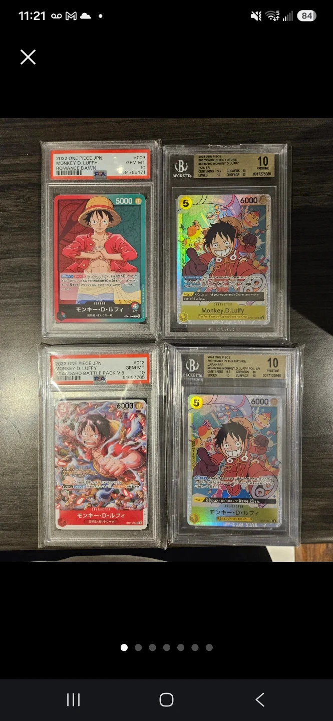 One Piece Card Game Lot - Monkey D. Luffy, Nami, Nico Robin