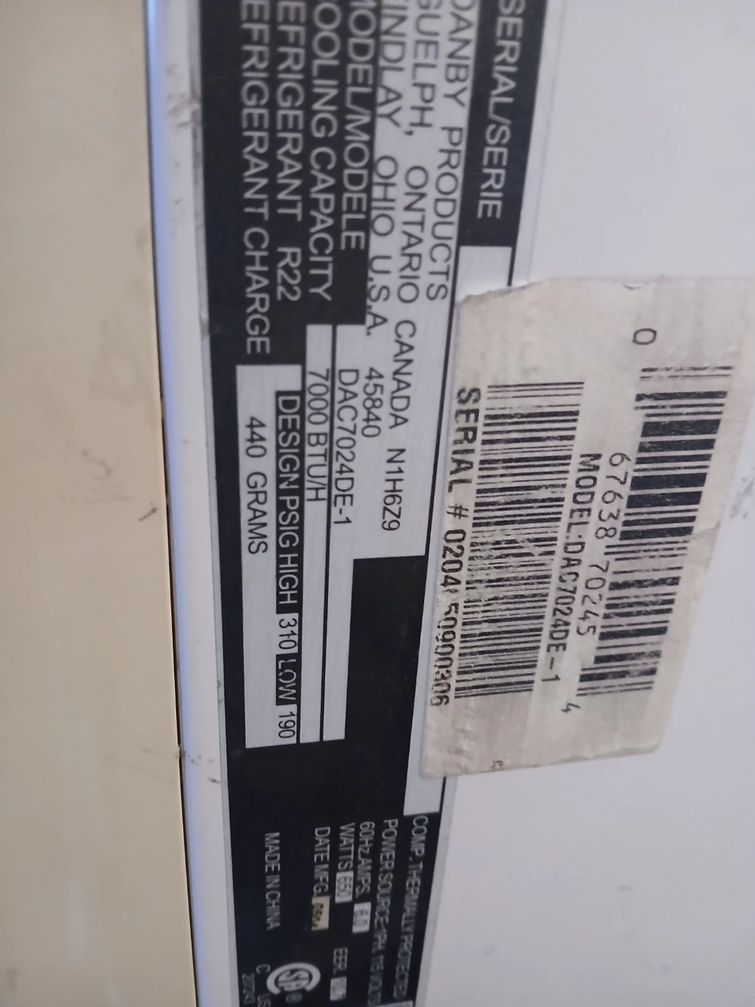 Danby 7000 BTU Air Conditioner - photo 2
