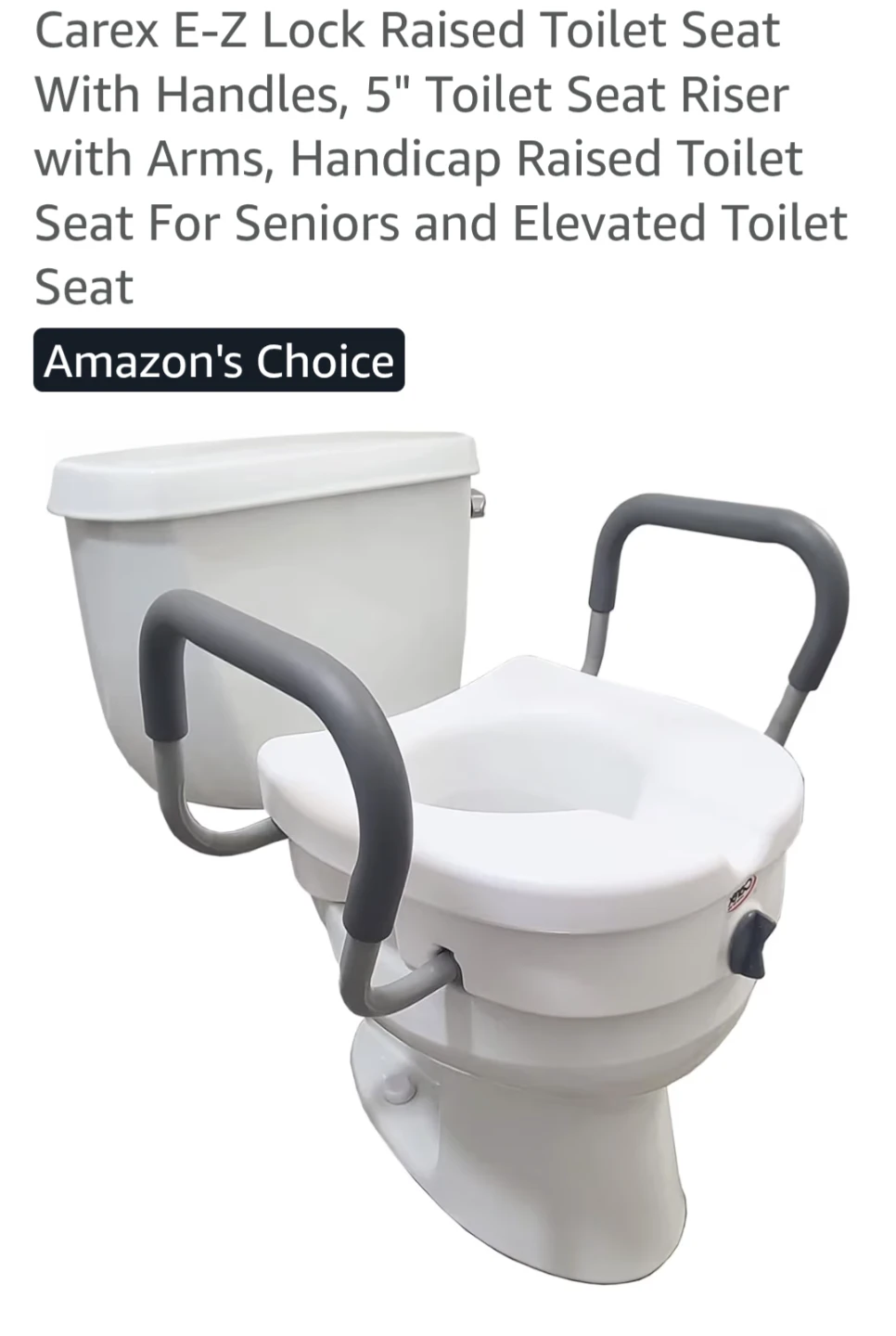 5" RAISED TOILET SEAT (Brand New)