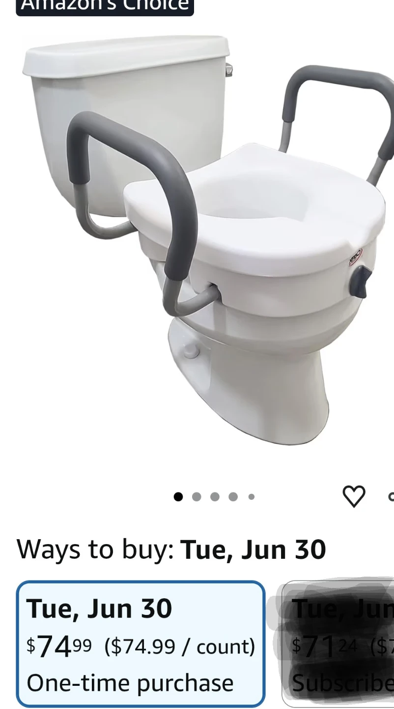 5" RAISED TOILET SEAT (Brand New) - photo 4