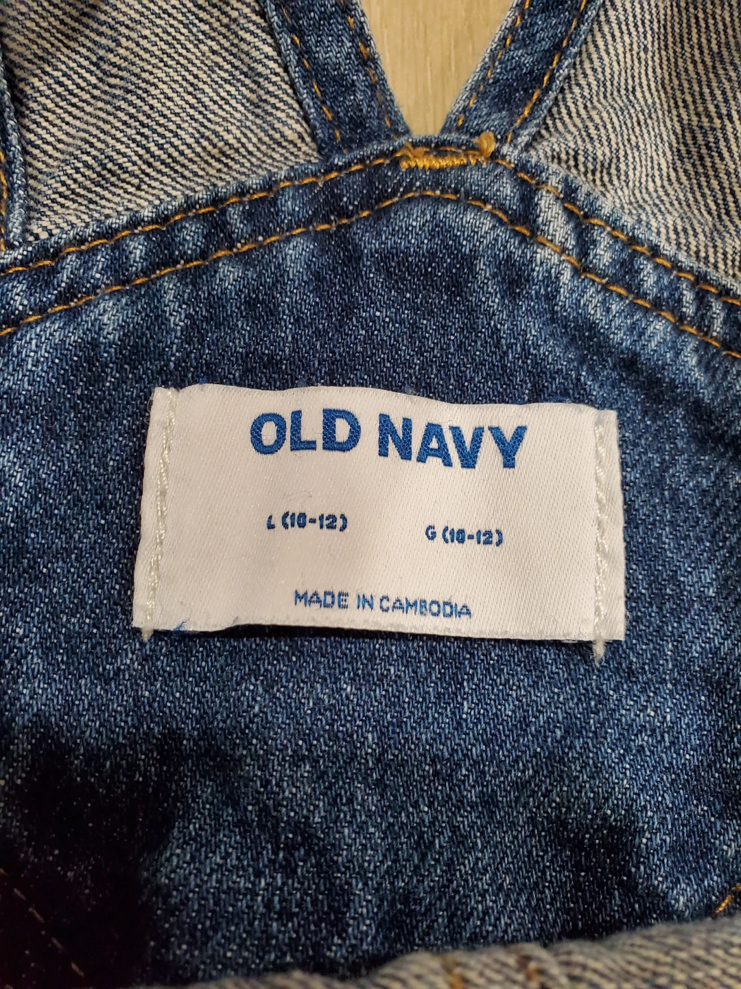 Old Navy Girls Denim Short Overalls - Size 10-12 - photo 2