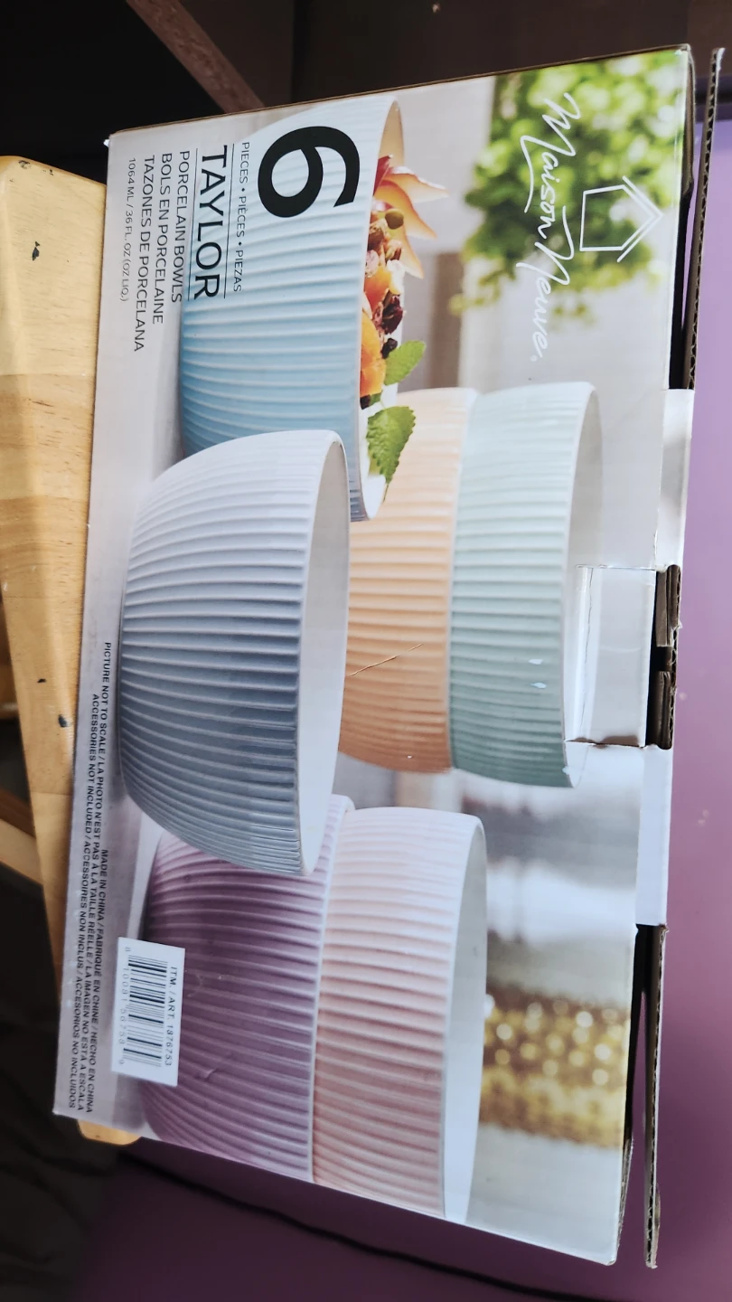 Maison Meuve 6 Piece Porcelain Bowls Set