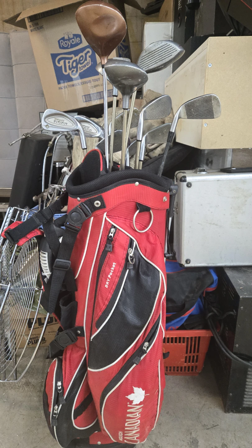 Red Golf Bag with Assorted Clubs - photo 3