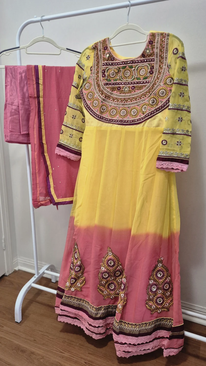Indian Anarkali Suit Set with Dupatta